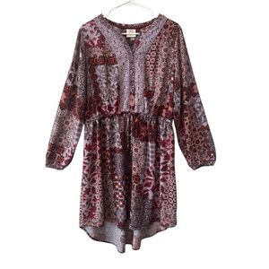 Knox Rose floral boho tunic dress XXL